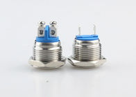 Normal Closed Momentary Button Switch Stainless Steel / Nickel Plated Brass Material