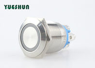Self Reset LED Metal Push Button Switch 304 / 316 Stainless Steel Shell