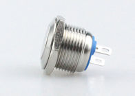 Metal Momentary Normally Open Push Button Switch IP67 16MM 2 Pin Terminal