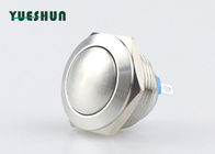 Normally Open Stainless Steel Push Button Switch Ball Head 19mm Panel Mounting