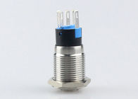 Self Locking Metal LED Push Button Switch Durable Normal Open Normal Chosed