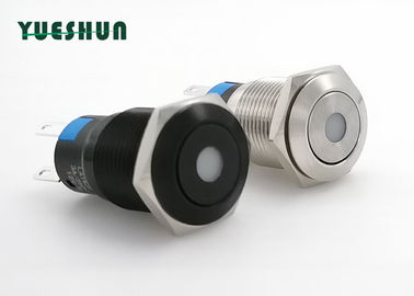 China Waterproof Aluminum 16mm Push Button Momentary Latching For Circuit Control distributor