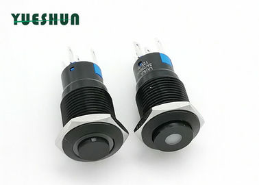 China High Round Head Aluminum Push Button , Latching Push Button Power Switch distributor
