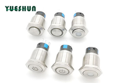 China Durable LED Light Stainless Steel Push Button 110V 220V For Longstanding Press distributor