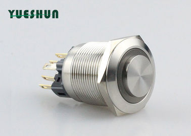 China Universal LED Latching Push Button , 25mm / 22mm Push Button Switch distributor