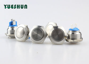 China Doorbell Self Reset Momentary Push Button NC NO Silver Alloy Contact Material distributor