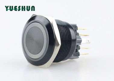China Durable 22mm Aluminum Push Button Switch LED Light Ring For Longstanding Press distributor