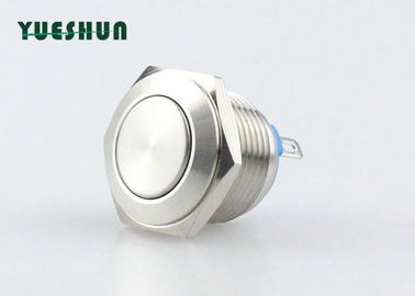 China Metal Momentary Normally Open Push Button Switch IP67 16MM 2 Pin Terminal factory