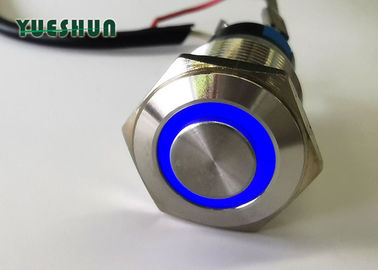 China 16mm Illuminated Push Button Switch , Aluminum Stainless Steel Push Button Switch distributor