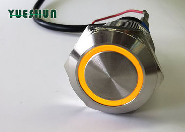 China Mini LED Light Push Button Switch 19mm Latching Momentary Moistureproof distributor