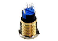 Gold Plated Brass Push Button Switch Illuminated Easy Assemble Nice Touch Feeling