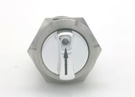 Durable Anti Vandal Push Button , Metal Illuminated Rotary Switch Silver Color