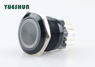LED Light Ring Aluminum Push Button Switch 22mm Durable For Longstanding Press