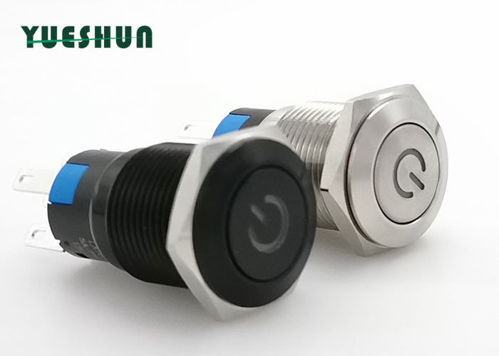 Lighted 16mm Momentary Push Button Switch Not Easily Damaged Long Service Life