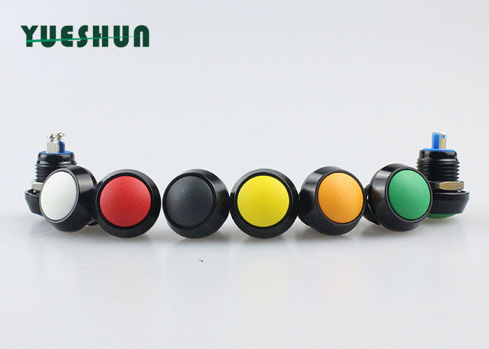 Oxidized Aluminum Momentary Push Button , Miniature Momentary Switch Normally Open