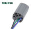 China Illuminated Push Button Switch Socket Plug Flame Retardant 5 Pin 30cm Wire Pigtail exporter