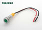China Stainless Steel Panel Mount LED Indicators Metal Signal Lamp 12V 24V With Wire exporter