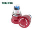 China Big Round Head Emergency Push Button 3 / 6 Pin Convenient Operation High Performance exporter