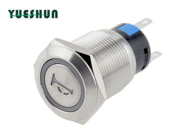 China LED Light Car Horn Push Button Switch Anti Vandal Momentary Self Reset factory