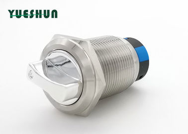 China 2 Position Rotary Anti Vandal Push Button , Metal Rotary Push Button Switch factory