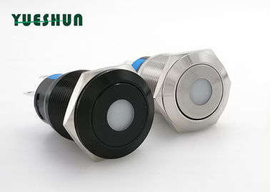 China Illuminated Power Type 19mm Push Button , Waterproof Push Button On Off Switch factory