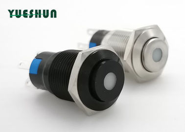 China High Head Dot Type LED 16mm Latching Switch For DIY Electric Equipment factory