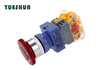 China 22mm Mounting Hole Emergency Stop Button Illuminated Normally Open Normally Closed factory