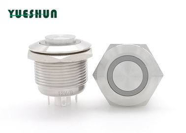 China Waterproof Stainless Steel Push Button , Round Momentary Push Button Switch factory