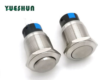 China Round Stainless Steel Push Button IP67 1NO 1NC Momentary Latching Contact factory