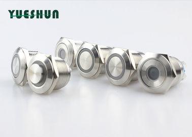 China PBT Base Watertight Push Button Switch Normal Open Silver Alloy Contact Material distributor