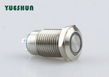 China Lightweight Stainless Steel Push Button Switch Latching Operation CE RoHS Certicated distributor