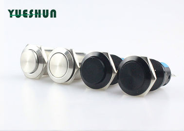 China 19mm Latching Push Switch 1NO 1NC 5 Pin Silver Alloy Terminal Material factory