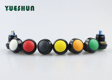China Oxidized Aluminum Momentary Push Button , Miniature Momentary Switch Normally Open factory