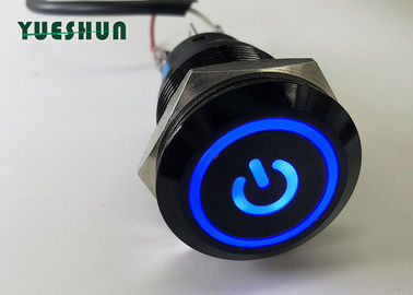 China Waterproof Illuminated Push Button Light Switch 19mm OEM ODM Available factory