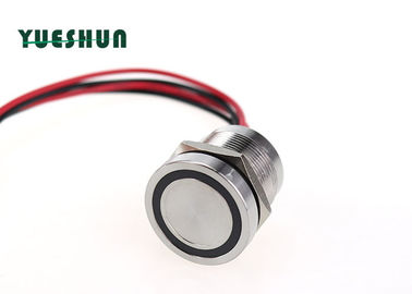 China Metal Piezo Push Button Switch Ring Symbol LED 12V 24V Access Control System distributor